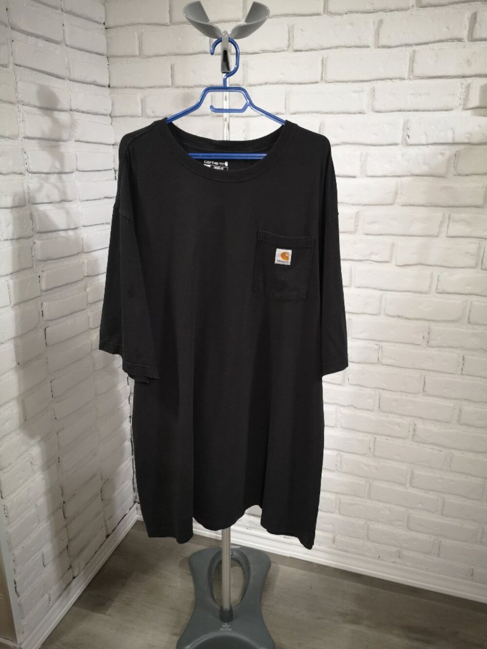 Carhartt Men's Size 3XL Tall Black Loose Fit Short Sleeves 100% Cotton T-shirt